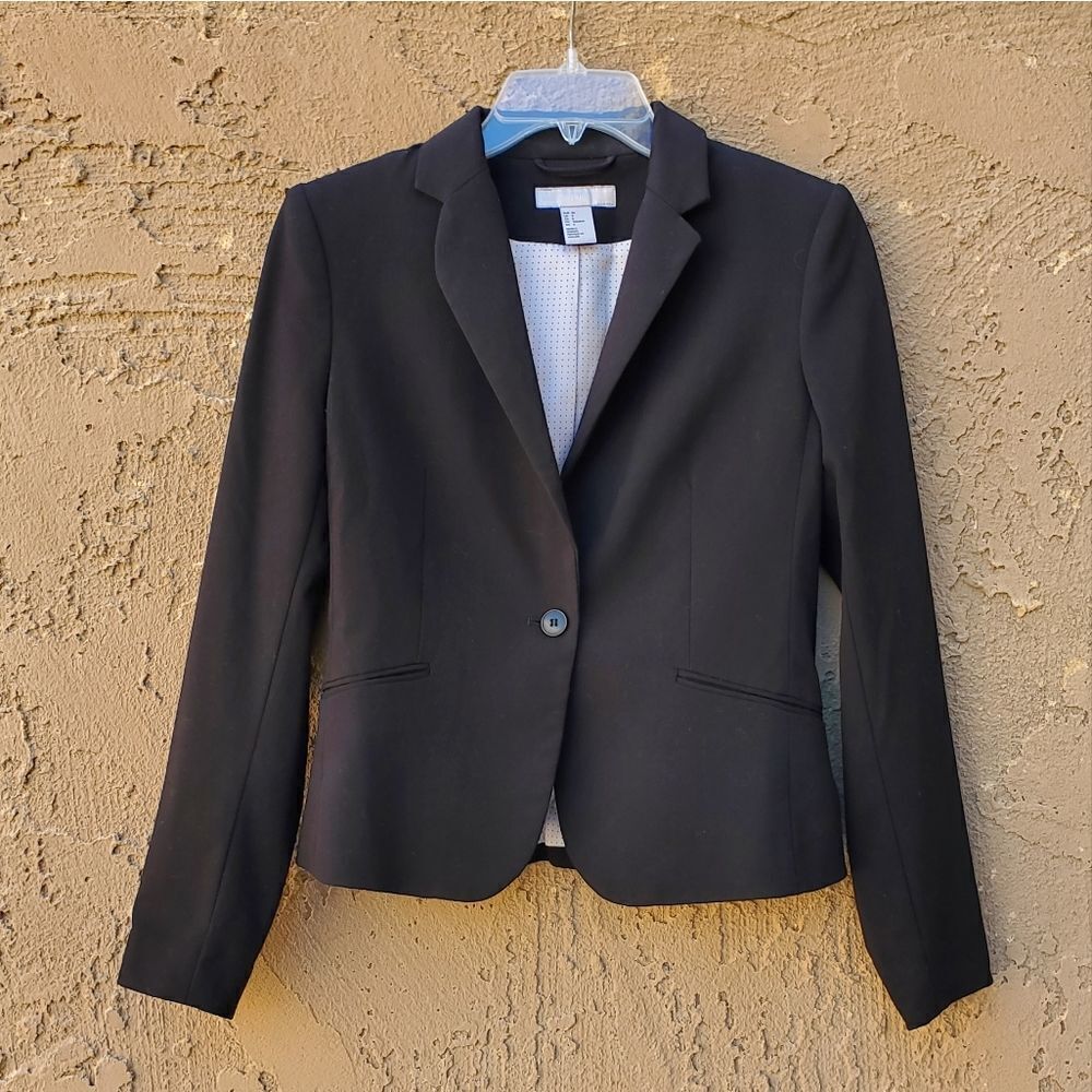 H&M black suit jacket